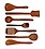 MFS Craft World Kitchen Speacial by "Hand Crafted Wooden Non sticy Spoons Diwali Gift Item sheesham Wood 7 pc Set. image 1