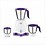 Preethi Crown Pro MG-254 Mixer grinder, 600 watt, White/Purple, 3 Jars with 5yr Motor Warranty & Lifelong Free Service image 1