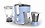 Philips Amaze HL7575/00 600-Watt Juicer Mixer Grinder with 2 Jars (Celestial Blue/Bright White) image 1