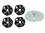 QemiQ Retail® -Mixer Grinder- 'Rubber Jar Coupler'- for "PANASONIC'' (3 UNIT'S Black) image 1