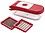 PUHBRHY 12 in 1 Vegetable and Fruit Chipser, Chopper, Slicer, Grater, Dicer, Peeler, Cutter for Home Kitchen (Red) (Red) image 1