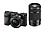 Sony Alpha ILCE 6000Y 24.3 MP Mirrorless Digital SLR Camera with 16-50 mm and 55-210 mm Zoom Lenses (APS-C Sensor, Fast Auto Focus, Eye AF) - Black image 1