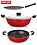 NIRLON COOKWARE Non Stick Pan and Pots 3-Piece Gift Set Inclusive of Chapati Tawa 28.5 cm, Kadai 1.5 LTR & Deep Kadai - Big 2.6 LTR image 1