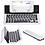 NOVT Foldable Ultra-Slim Aluminum Bluetooth Keyboard with Tablet/Phone Stand for iPhone 7 Plus/7/6s,iPad 4/3/2, iPad Pro 9.7, iPad Air 2/1,iPad mini 4/3/2, Samsung Galaxy Android Smart Phones (Silver) image 1