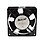 Rexnord 22038 A2 T Panel Square Aluminium Die Cast Exhaust Fan (Black, 4 X 4 Inches) image 1