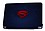 SkinShack Superman Logo On Blue Laptop Skin image 1