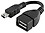 Speed USB Micro To USB Female OTG data_cable (Black) image 1
