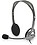 Logitech H110 Wired On Ear Headphones With Mic, Stereo With Noise-Cancelling,3.5-Mm Dual Audio Jack, Pc/Mac/Laptop- Black image 1