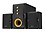 Zazz MS2134 2.1 Channel Multimedia Wooden Cased Speaker (Black Yellow) image 1