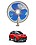 RKPSP 6Inch/12V Portable Oscillating Car/Truck/Bus Fan For KUV100 image 1