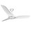 Havells 1250mm Stealth Underlight Ceiling Fan | Remote Controlled, Aerodynamic blades for silent operation, High Air Delivery | Embedded Color Changeable LED, Dust Resistant | (Pack of 1, Pearl White) image 1