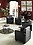 OFM Interplay Series Upholstered Guest/Reception Chair, Nickel/Black, Bronze Tablet image 1