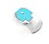Electron Computer PC Laptop Optical Wired Mouse (Blue) image 1