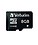 Verbatim 96807 8GB MicroSDHC Card with Adapter (Black) image 1