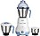 Philips HL1643/04 600-Watt Simply Silent Vertical Mixer Grinder with 3 Jars (White/Grey) image 1