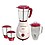 Activa Pluto Pro Plus Mixer Grinder 20 MM Heavy Duty Motor 650W, 4 Jar (Red & White) With 2 Year Warranty image 1