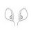 Panasonic RP-HS34 White Sweat Resistant Sports Earphones with adjustable Earclip image 1
