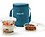 Borosil Prime Glass Lunch Box Set of 3, 400 ml, Round, Microwave Safe Office Tiffin & Prime Glass Lunch Box Set of 2, 400 ml, Round, Microwave Safe Office Tiffin Combo image 1