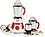 USHA 3576 MG 750 W Mixer Grinder (3 Jars, Red, White) image 1