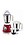 Oster 8020 750-Watt 3 Speed Beehive Mixer Grinder with 3 Jars (White/Red) image 1