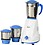 Quba Mixer Grinder 550 Watt with 3 Stainless Steal Jar (White) image 1