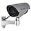 Orrda Realistic Looking Dummy Security CCTV Fake Bullet Camera With Flashing LED Light Indication, Silver image 1