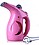 JIGGSTER Portable Handheld Garment Steamer Clothes Facial Steamer for Face and Nose at Home and in Travel (Pink,White) image 1