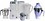 Sujata Powermatic Plus, Juicer Mixer Grinder with Chutney Jar, 900 Watts, 3 Jars (White) image 1