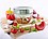 OLMARTT KITCHENWARE™ Handy and Compact Chopper Pro Mini with 3 Blades Handy Onion Chopper Vegetable 3 Steel Blade and Pull Cord Technology (500ML) image 1