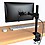 Rife Single Monitor Mount Fits 13" to 32" Computer Screen, Height Adjustable Monitor Desk Stand Holds up to 13lbs, Articulating Full Motion Monitor Arm, VESA 75x75/100x100mm, Black image 1