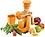 Heritage Laces Hand Juicer for Fruits and Vegetables with Steel Handle Vacuum Locking System,Shake, Smoothies,Travel Juicer for Fruits (Orange) image 1