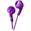 JVC HA-F160-V-K Grape Violet Gumy Ear Bud Headphones image 1