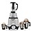 Rotomix BUTSLVMGF21 600-Watt Mixer Grinder with 3 Jars (1 Wet Jar, 1 Dry Jar and 1 Chutney Jar) - Silver image 1