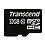 Transcend microSDHC10 32GB Class 10 Memory Card with Adapter (TS32GUSDHC10) image 1