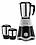 Longway Super Dlx Mixer Grinder (Powerful Motor with 1 Year warranty(Black & Grey) (3 Jar) image 1