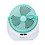 Piesome Powerful Rechargeable 1.88 Watts High Speed Table Fan with LED Light for Home, Office Desk, Kitchen (Multicolour) (1880) image 1