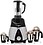 Sunmeet NBTLBS21 600-Watt Mixer Grinder with 2 Jars -1 Wet Jar and 1 Chutney Jar, BlackSilver image 1