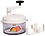 Anjali Popular Chop-N- Churn Vegetable Chopper & Cutter with Stainless Steel Blade (White) image 1