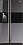Samsung RS21HZLMR1/XTL 554 Litres Digital Inverter Compressor Refrigerator (Black Mirror) image 1