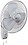 Orient Electric wall 45 3 Blade Wall Fan  (Peppy Red, Pack of 1) image 1