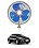 RKPSP 6Inch/12V Portable Oscillating Car/Truck/Bus Fan For Linea image 1