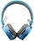 SH-12 Wireless Headphones Stretchable Foldable with Bluetooth and inbuilt Microphone and SD Card Slot(Blue) image 1