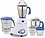 Preethi Blue Leaf Platinum MG 139 mixer grinder, 750 watt, White, 4 jars - Super Extractor juicer Jar & Storage Air-Tight Container, FBT motor with 5yr Warranty & Lifelong Free Service, Standard image 1