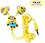 OGO Despicable Me Bob | Minions - Earphones With 3.5 Mm Universal Jack Wired without Mic Headset  (Yellow, In the Ear) image 1