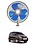 RKPSP 6Inch/12V Portable Oscillating Car/Truck/Bus Fan For Zen Estilo image 1