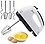 Jiya Enterprise Electric Hand Blender, Egg Beater, Cake maker, Beater Cream Mix, Food Blender, Hand mixer, Beater for Kitchen with 7 gear and 4 pieces stainles blades. (Scarlett Beater) image 1
