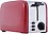 WONDERCHEF Pop Up 2 Slice Toaster Crimson Edge, 850W, 5 Browning Controls, Removable Crumb Tray, 2 Years Warranty, Red 850 W Pop Up Toaster  (Red) image 1