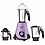 Vidiem Mixer Grinder 609 A Aster (Lavender) | 750 Watts Mixer Grinder with 3 Leakproof Jars with self-lock for wet & dry spices chutneys & curries | 2 Years Warranty image 1