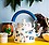 iHandikart Hand Painted Designer Aluminium Kettle for Tea/Coffee, Home Décor& Gift Purpose. Capacity 1 L, Size 8.5"x5.5"x8.5"(IHK5080) image 1