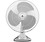 Standard Beta Hs 400mm Table Fan (White/Grey) image 1